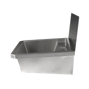 &Eacute;vier inox 1 robinet 600mm bouchon de vidange et couvercle anti-&eacute;claboussures inclus, &agrave; l'exclusion du - Combisteel - 7013.4600