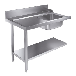 Table d'approvisionement &eacute;tag&egrave;re 1200 &agrave; gauche pour 7280.0045-0046 - Combisteel - 7106.0005