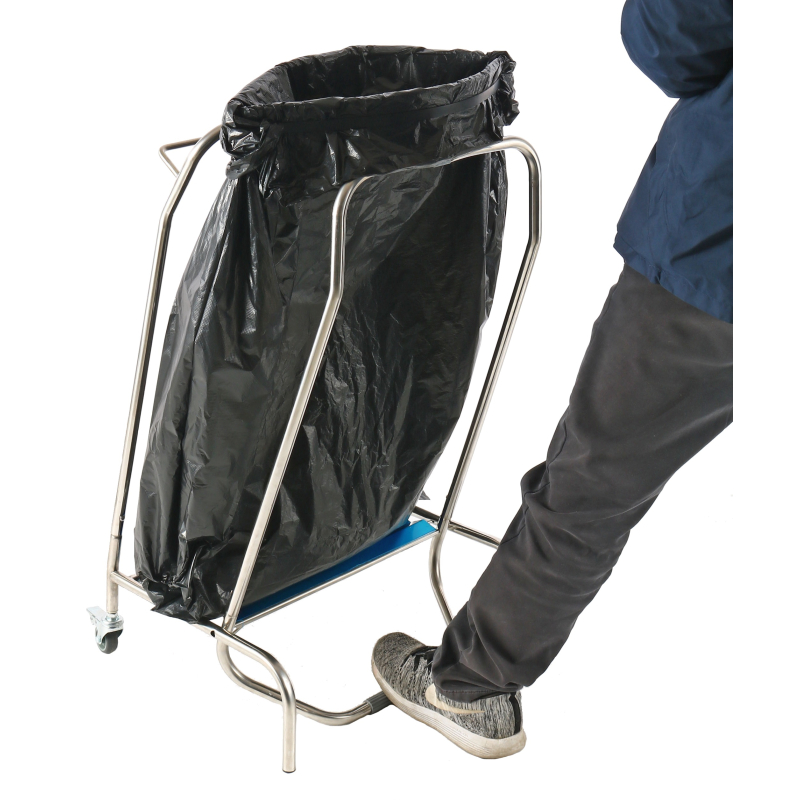 Vuilniszak houder met pedaal - Combisteel - 7531.0100