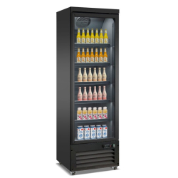 R&eacute;frig&eacute;rateur 1 porte en verre noir ceb-500r bl - Combisteel - 7526.0100