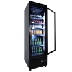 R&eacute;frig&eacute;rateur 1 porte en verre noir ceb-500r bl - Combisteel - 7526.0100