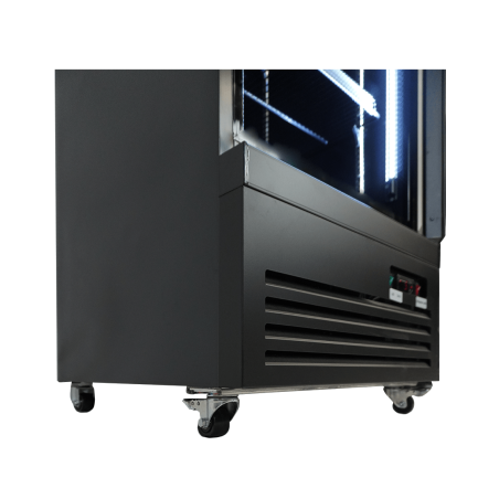 R&eacute;frig&eacute;rateur 1 porte en verre noir ceb-500r bl - Combisteel - 7526.0100