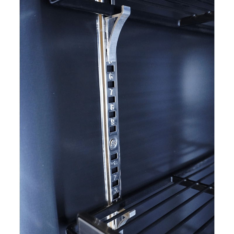 R&eacute;frig&eacute;rateur 1 porte en verre noir ceb-500r bl - Combisteel - 7526.0100