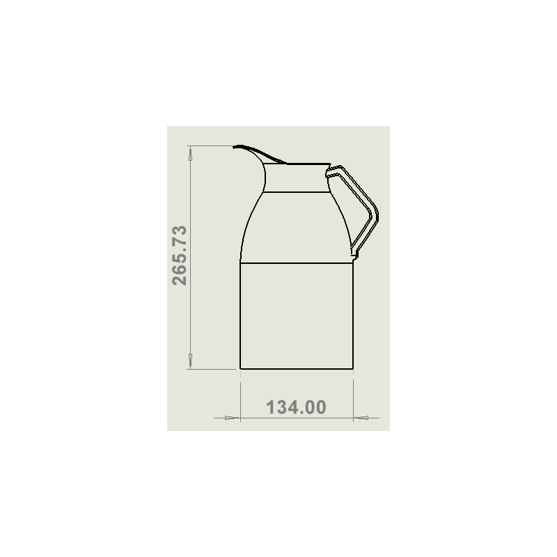 Thermoskanne koffie 2.0l - Combisteel - 7535.0110