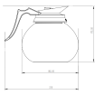 Pot &agrave; caf&eacute; en verre 1.8l - Combisteel - 7535.0105