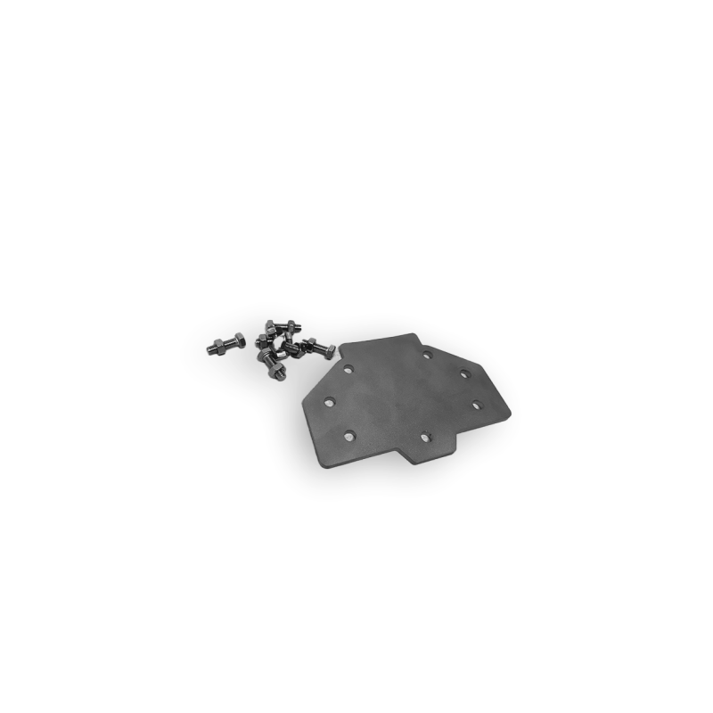 Drain inox 300x265 avec 2 sorties pour goutti&egrave;re &agrave; fente - Combisteel - 7107.0025