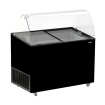 Vitrine &agrave; creme glac&eacute;e java noir 8x5 ltr - Combisteel - 7472.0129