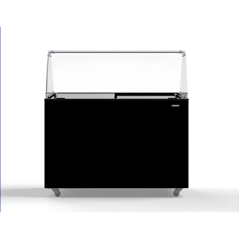 Vitrine &agrave; creme glac&eacute;e java noir 8x5 ltr - Combisteel - 7472.0129