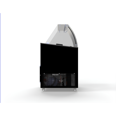 Vitrine &agrave; creme glac&eacute;e java noir 8x5 ltr - Combisteel - 7472.0129