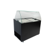 Vitrine &agrave; creme glac&eacute;e java noir 8x5 ltr - Combisteel - 7472.0129