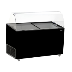 Vitrine &agrave; creme glac&eacute;e tenerife noir 10x5 ltr - Combisteel - 7472.0134