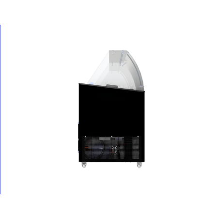 Vitrine &agrave; creme glac&eacute;e tenerife noir 10x5 ltr - Combisteel - 7472.0134