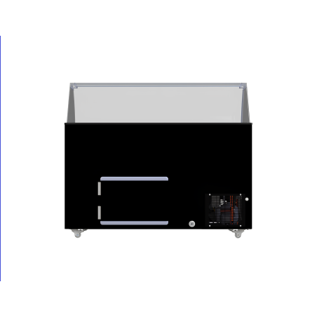 Vitrine &agrave; creme glac&eacute;e tenerife noir 10x5 ltr - Combisteel - 7472.0134