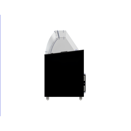 Vitrine &agrave; creme glac&eacute;e tenerife noir 10x5 ltr - Combisteel - 7472.0134