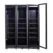 R&eacute;frig&eacute;rateur 3 portes en verre noir nap-1200 ht - avec porte chauffante - Combisteel - 7455.1925