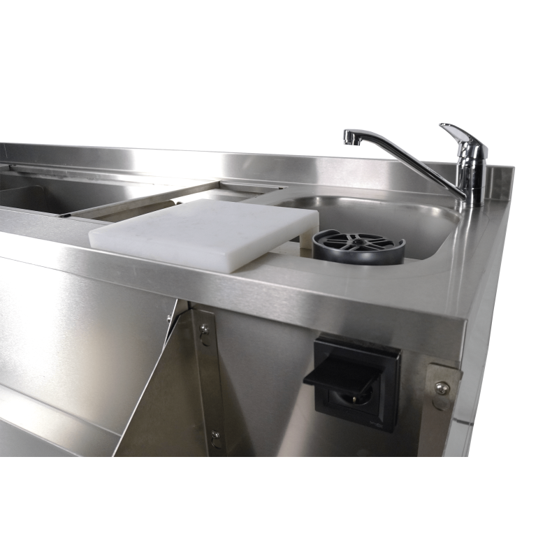 Table r&eacute;frig&eacute;r&eacute;e 2 portes avec bar &agrave; cocktails - Combisteel - 7489.6000
