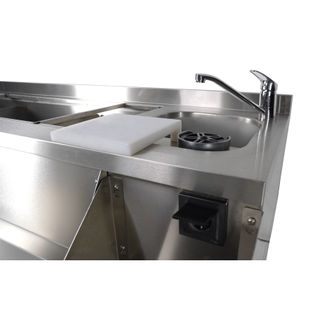 Table r&eacute;frig&eacute;r&eacute;e 2 portes avec bar &agrave; cocktails - Combisteel - 7489.6000