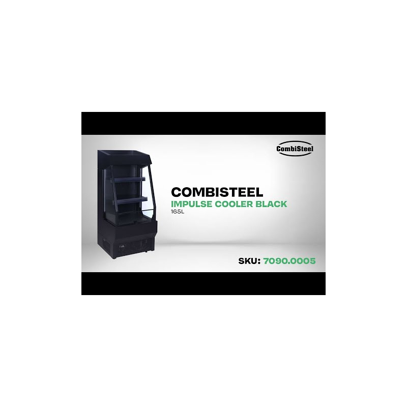 R&eacute;frig&eacute;rateur noir pour achats impulsifs 165l - Combisteel - 7090.0005