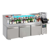 Table r&eacute;frig&eacute;r&eacute;e 3 portes avec bar &agrave; cocktails - Combisteel - 7489.6005