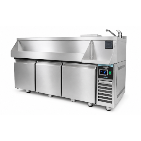 Table r&eacute;frig&eacute;r&eacute;e 3 portes avec bar &agrave; cocktails - Combisteel - 7489.6005