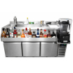 Table r&eacute;frig&eacute;r&eacute;e 3 portes avec bar &agrave; cocktails - Combisteel - 7489.6005