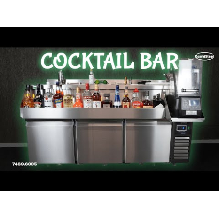 Table r&eacute;frig&eacute;r&eacute;e 3 portes avec bar &agrave; cocktails - Combisteel - 7489.6005