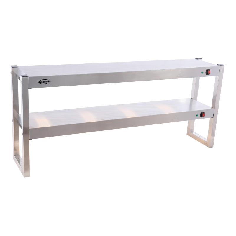 &Eacute;tag&egrave;re chauffante en halogene 2 niveaux 1500 d&eacute;montable - Combisteel - 7539.0055