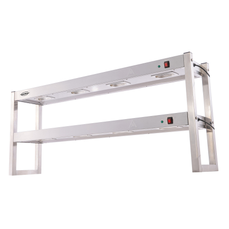 &Eacute;tag&egrave;re chauffante en halogene 2 niveaux 1500 d&eacute;montable - Combisteel - 7539.0055