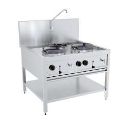 Table wok &agrave; gaz 2x17kw +...