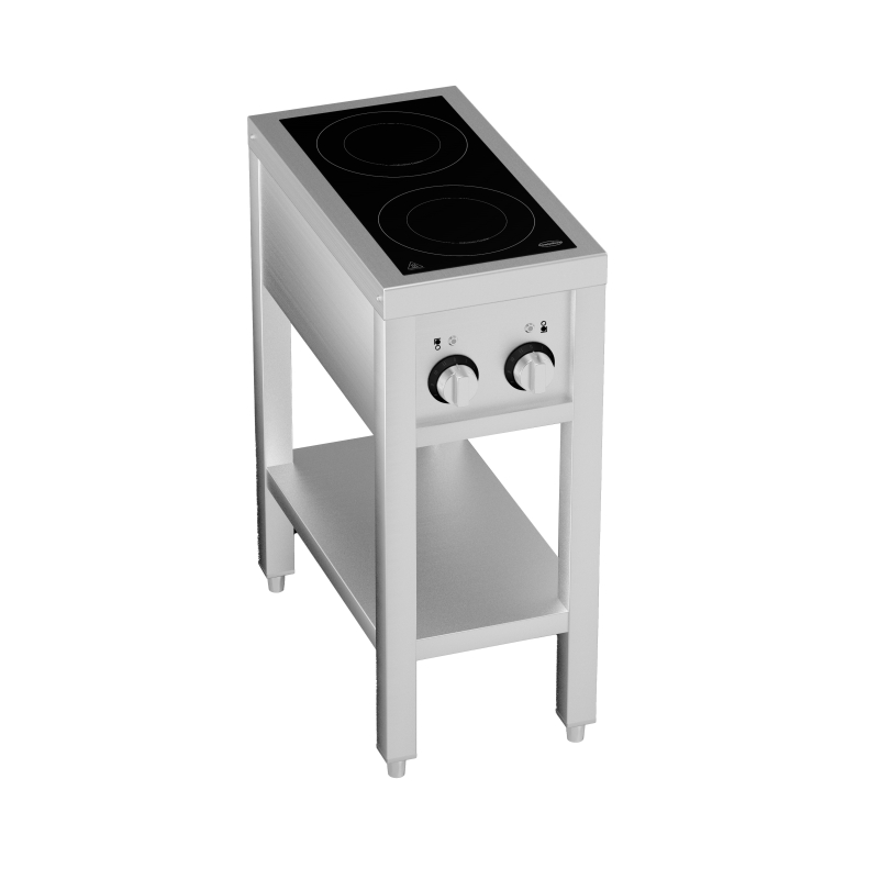 Cuisini&egrave;re &agrave; induction 2 zones avec essous ouvert - Combisteel - 7505.0030