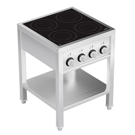 Cuisini&egrave;re &agrave; induction 4 zones avec essous ouvert - Combisteel - 7505.0035
