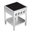 Cuisini&egrave;re &agrave; induction 4 zones avec essous ouvert - Combisteel - 7505.0035