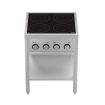 Cuisini&egrave;re &agrave; induction 4 zones avec essous ouvert - Combisteel - 7505.0035