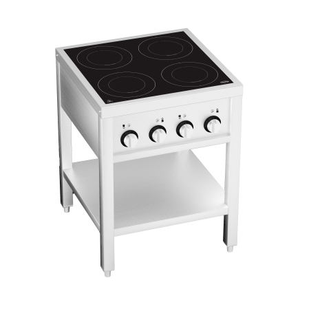 Cuisini&egrave;re &agrave; induction 4 zones avec essous ouvert - Combisteel - 7505.0035
