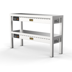 &Eacute;tag&egrave;re chauffante en c&eacute;ramique 2 niveaux 1000 6 heaters of 250w - Combisteel - 7333.0512