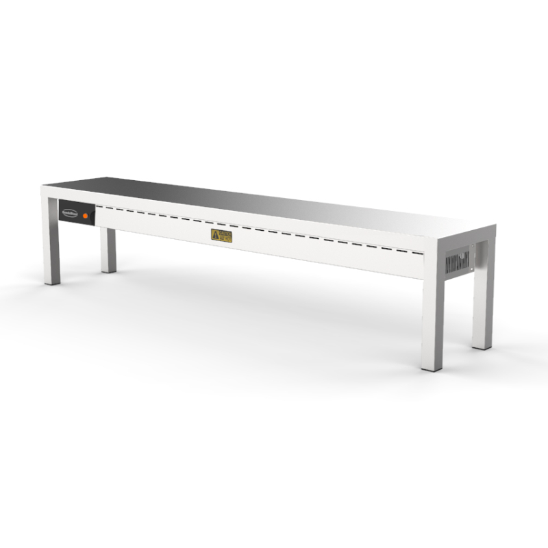 &Eacute;tag&egrave;re chauffante en c&eacute;ramique 1 niveaux 1800 5 heaters of 250w - Combisteel - 7333.0508