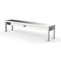 &Eacute;tag&egrave;re chauffante en c&eacute;ramique 1 niveaux 2000 6 heaters of 250w - Combisteel - 7333.0510