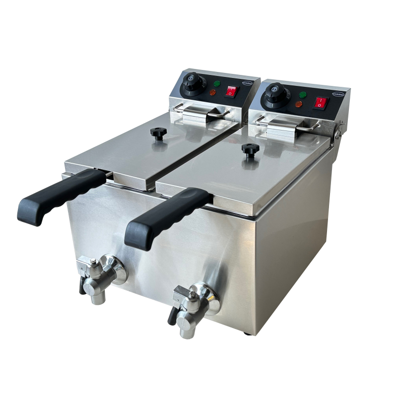 Friteuse posable &eacute;lectrique 2x4 l - Combisteel - 7455.1002