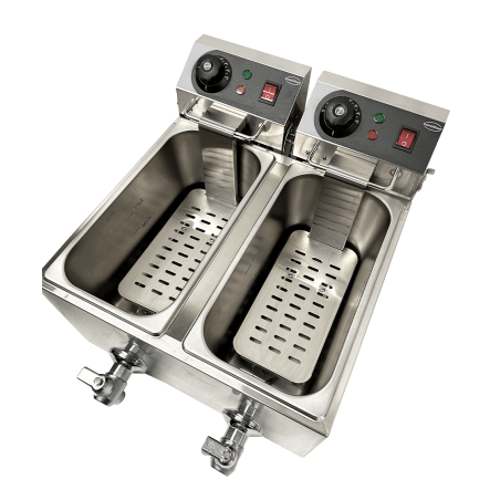 Friteuse posable &eacute;lectrique 2x4 l - Combisteel - 7455.1002