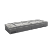 Cong&eacute;lateur bahut gris pour supermarch&eacute; t&ecirc;te de gondole d&eacute;givrage automatique - Combisteel - 7455.2660