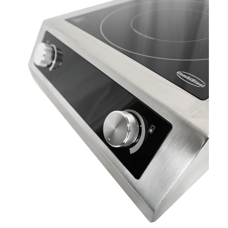 Inductie kookplaat tafelmodel 2 zones alleen geschikt voor inductiepannen - Combisteel - 7505.0075