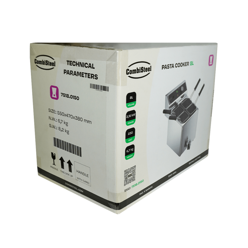 Cuiseurs pour pates 8l incl. paniers - Combisteel - 7518.0150