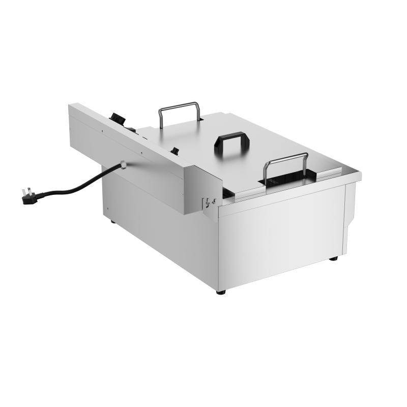 Friteuse posable &eacute;lectrique 25l - avec robinet de vidange - Combisteel - 7518.0210