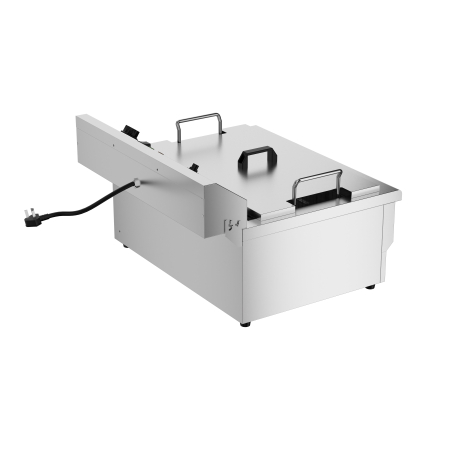 Friteuse posable &eacute;lectrique 25l - avec robinet de vidange - Combisteel - 7518.0210