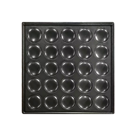Appareil pour cr&ecirc;pes hollandaise / poffertjes 25pcs &oslash;4,3cm - Combisteel - 7540.0005