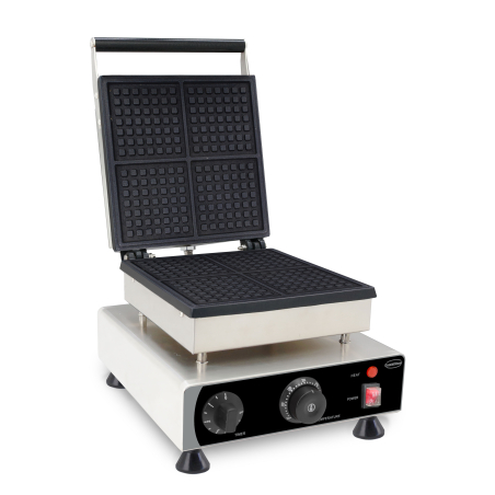 Gaufrier 4pcs gaufres carr&eacute;es - Combisteel - 7540.0085