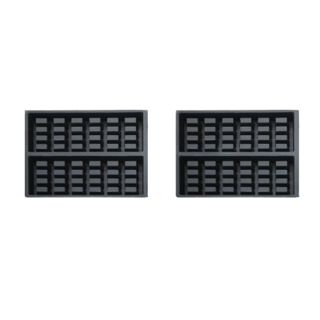 Gaufrier rotatif 2pcs gaufre de bruxelles - Combisteel - 7540.0070