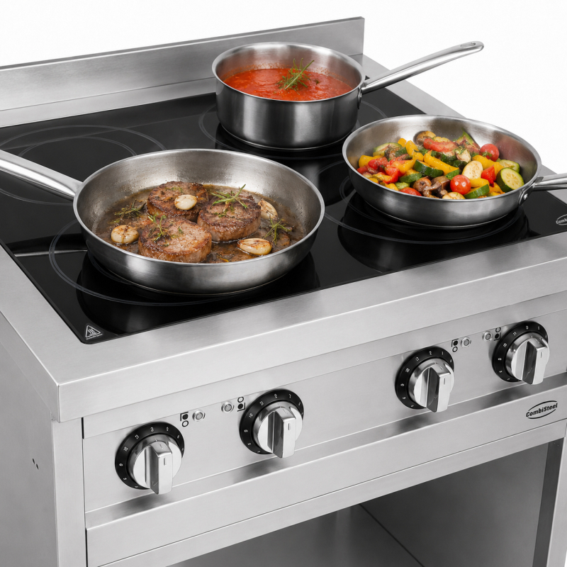 Entry 700 cuisini&egrave;re &agrave; induction 4 zones - Combisteel - 7545.0010