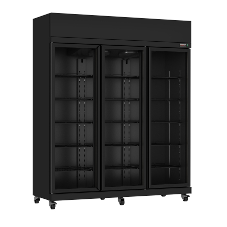 R&eacute;frig&eacute;rateur 3 portes en verre irm-1180r bl - Combisteel - 7455.3155