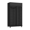R&eacute;frig&eacute;rateur 2 portes en verre noir irm-770r bl - Combisteel - 7455.3150